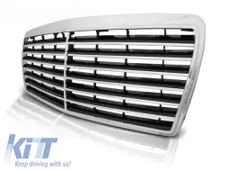 image-76-GRILLE CHROME fits MERCEDES W124 E-KLASA 05.93-06.95