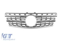 image-22-Grille chromée/grise adaptée pour Mercedes ML W164 2009-2011