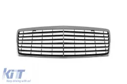 image-8-Grille chromée/noire type S600 adaptée pour Mercedes Classe S W140 1995-1998