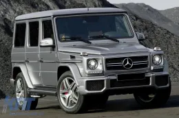 GRILLE CHROME/GRIS TYPE A Design adapté pour MERCEDES G CLASS W463 1990-2018-image-6146132