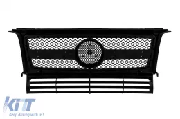 GRILLE CHROME/NOIRE TYPE A Design adaptée pour MERCEDES G CLASS W463 1990-2018-image-6146107