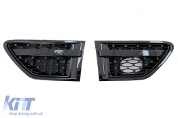 Grille & Côté Évents pour Rover Sport L320 Facelift 09-13 Autobiography Look Noir-image-6087839