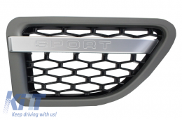 Grille Côté Évents pour Sport 2005-2008 L320 Autobiography Look Noir Platine-image-6020579