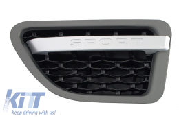 Grille Côté Évents pour Sport 2005-2008 L320 Autobiography Look Noir Platine-image-6020580