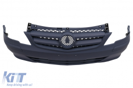 Grille de pare-chocs avant pour Mercedes Classe V Vito Viano W639 Facelift 2010-2014-image-6105269