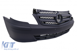 Grille de pare-chocs avant pour Mercedes Classe V Vito Viano W639 Facelift 2010-2014-image-6105270
