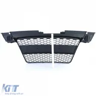 Grille de radiateur en nid d'abeille sans emblème noir brillant, adapté pour Audi TT 8J pré-restylé 06-10-image-6207276