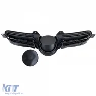 Grille de radiateur noire brillante adaptée pour Mercedes SLK R171 2004-2007 pré-restylé-image-6210335