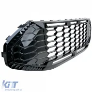 Grille de radiateur sans emblème Noir Brillant adaptée pour Ford Tourneo Transit Custom à partir de 2023-image-6207907