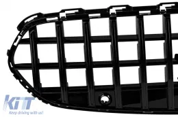 Grille de type GT laqué noir adapté pour Mercedes Classe C W206 berline, S206 break après 2021 pour pare-chocs standard ou Avantgarde-image-6146347