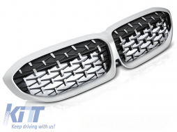 GRILLE DIAMOND SILVER fits BMW G20/G21 19-22-image-6269918