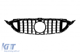 Grille en carbone de type Brabus adaptée pour Mercedes Classe C W205, S205 2014-2021-image-6138664