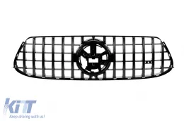image-9-Grille GT laqué noir adapté pour le pare-chocs avant GLE63 sur Mercedes GLE W167, GLE Coupe C167 après 2019