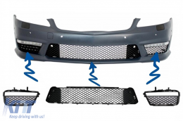 image-11-Grille inférieure de pare-chocs pour Mercedes Classe S W221 05-12 S63 S65 Design