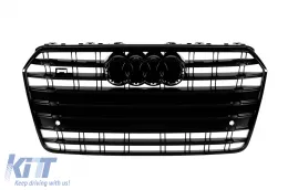 image-69-Grille laquée noire type S7 adaptée pour Audi A7 2015-2017
