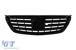 Grille noir laqué type A Design adapté pour Mercedes Classe S W222 2013-2020 pour le modèle avec Distronic et Vision Nocturne.-image-6145731