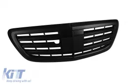 Grille noir mat type A Design adapté pour Mercedes Classe S W222 2013-2020 pour le modèle avec Distronic et Vision Nocturne-image-6145742