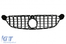 Grille pour Mercedes Classe C C63 C63S W205 S205 A205 C205 18-20 360 caméra Noir-image-6086631