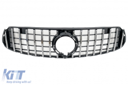 Grille pour Mercedes GLC X253 C253 Facelift 20+ GTR Panamericana Look Noir Chrome-image-6090077