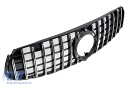 Grille pour Mercedes GLC X253 C253 Facelift 20+ GTR Panamericana Look Noir Chrome-image-6090079