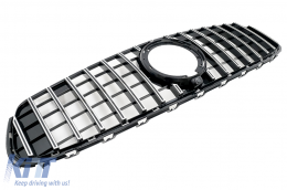 Grille pour Mercedes GLC X253 C253 Facelift 20+ GTR Panamericana Look Noir Chrome-image-6090082