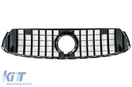Grille pour Mercedes GLC X253 C253 Facelift 20+ GTR Panamericana Look Noir Chrome-image-6090086