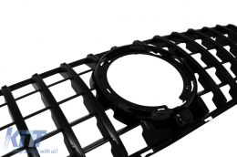 Grille pour Mercedes GLC X253 C253 Facelift 20+ GTR Panamericana Look Tout noir-image-6090363