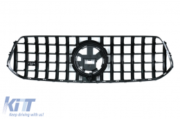 Grille Pour Mercedes GLE SUV W167 V167 GLE C167 Sport 2019+ GTR Look Tout noir-image-6090324
