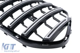 Grille pour Mercedes GLE SUV W167 V167 GLE C167 Pack Sport 2019-2023 GTR Look Caméra-image-6128550