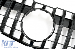 Grille pour Mercedes GLK X204 Facelift 13-15 GT-R Panamericana Look Noir brillant-image-6069432
