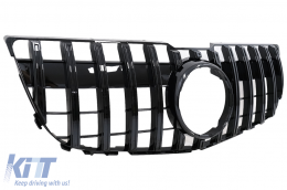 Grille pour Mercedes GLK X204 Facelift 13-15 GT-R Panamericana Look Noir brillant-image-6069433