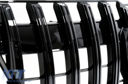 Grille pour Mercedes GLK X204 Facelift 13-15 GT-R Panamericana Look Noir brillant-image-6069437