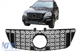 Grille pour Mercedes ML W164 Facelift 07.08-11 GTR Panamericana Look Noir Chrome-image-6090354