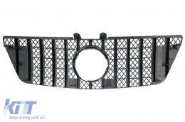 Grille pour Mercedes ML W164 Facelift 07.2008-2011 GT-R Panamericana Look Noir-image-6090262
