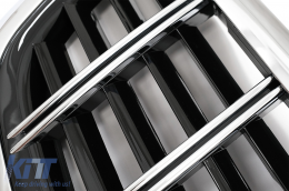Grille pour Mercedes S X222 W222 14+ Style Look Rayures Verticales Doubles-image-6041316