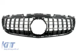 image-10-Grille pour Mercedes SLC R172 Facelift 16-19 GT-R Panamericana Look Noir brillant