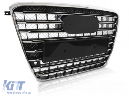 GRILLE SPORT BLACK CHROME PDC fits AUDI A8 D4 09-13