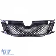 Grille sport en chrome noir adapté pour Skoda Octavia 5E pré-restylage 12-17-image-6268320