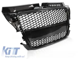 GRILLE SPORT GLOSSY BLACK fits AUDI A3 (8P) 04.08-07.12-image-6269616
