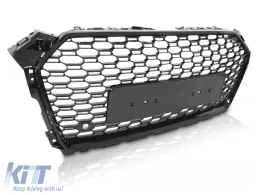 GRILLE SPORT GLOSSY BLACK PDC fits AUDI A5 F5 16-18-image-6272120