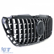 Grille sport noir brillant chrome adapté pour Mercedes Sprinter W907 910 à partir de 18-image-6201301