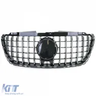 Grille sport noir brillant chrome adapté pour Mercedes Sprinter W907 910 à partir de 18-image-6201304