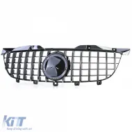 Grille sport noir brillant chrome adapté pour Mercedes Sprinter W906 06-13-image-6205048