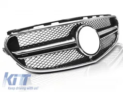 image-1-GRILLE SPORT NOIRE CHROMÉE adaptée pour MERCEDES W212 13-16