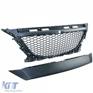 Grille sport sans emblème en design en nid d'abeille noir, adaptée pour Mazda 3 BM 2013-2017-image-6196004