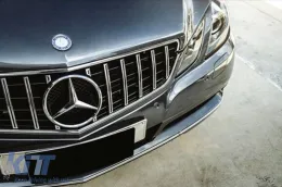 Grille style GT chromée/noire adaptée pour Mercedes E-Class C207 coupé, A207 cabrio 2009-2013-image-6146006