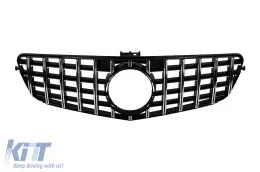 image-27-Grille style GT chrome/noir adapté pour Mercedes Classe C W204 berline, break, coupé 2007-2014
