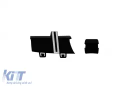 Grille style GT chrome/noir adapté pour Mercedes CLS C257 après 2019 avec ouverture pour caméra-image-6146043