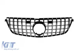 image-3-Grille style GT chromé/noir adapté pour Mercedes GL X166 2013-2015