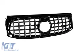 Grille style GT chromé/noir adapté pour Mercedes GLB X247 2020-2023 pour pare-chocs A Design-image-6146388